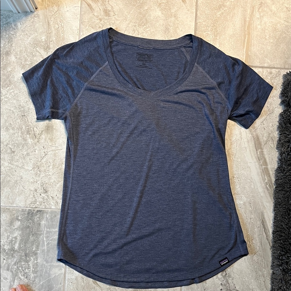 Patagonia Capilene Cool Trail Navy Short Sleeve Tee